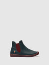 Chelsea Ankle Boots ITZI650SOF DENIM W/BORDEAUX ELASTIC